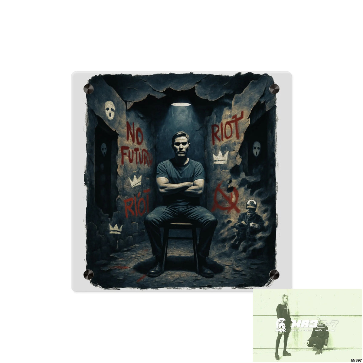 Death Flat 2628 days Covert Failures Ltd Edition no A1 Acrylic Wall Art Panels 11’’ x 11’’ / 0.25’’ Home Decor