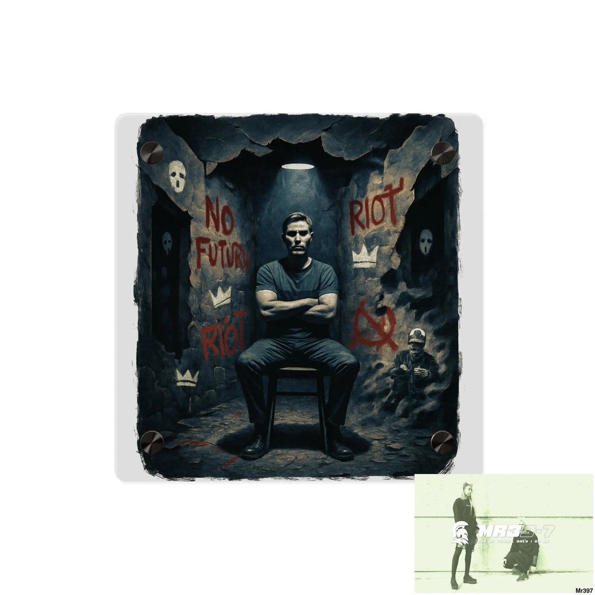 Death Flat 2628 days Covert Failures Ltd Edition no A1 Acrylic Wall Art Panels 8’’ x 8’’ / 0.25’’ Home Decor