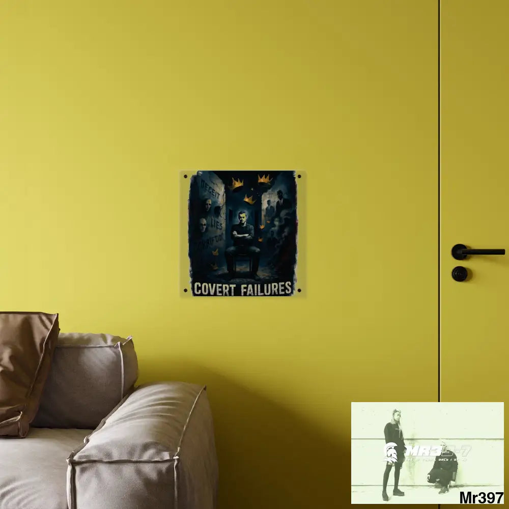 Death Flat 2628 days Covert Failures Ltd Edition no A1 Acrylic Wall Art Panels Home Decor