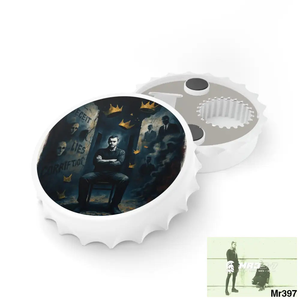 DEATH FLAT 2628 DAYS COVERT FAILURES LTD EDITION NO A1 Magnetic Bottle Opener One size / White Accessories