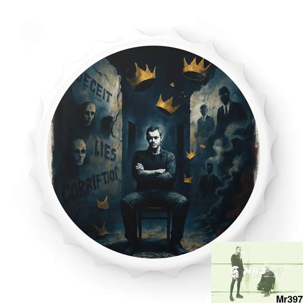 DEATH FLAT 2628 DAYS COVERT FAILURES LTD EDITION NO A1 Magnetic Bottle Opener One size / White Accessories