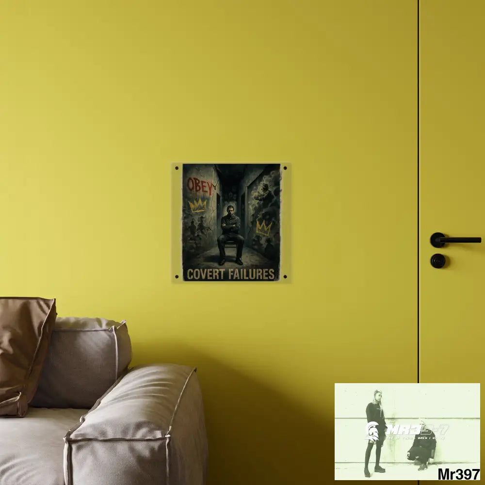 Death Flat 2628 days Covert Failures Ltd Edition no B2 Acrylic Wall Art Panels 16″ x 16″ / 0.25’’ Home Decor