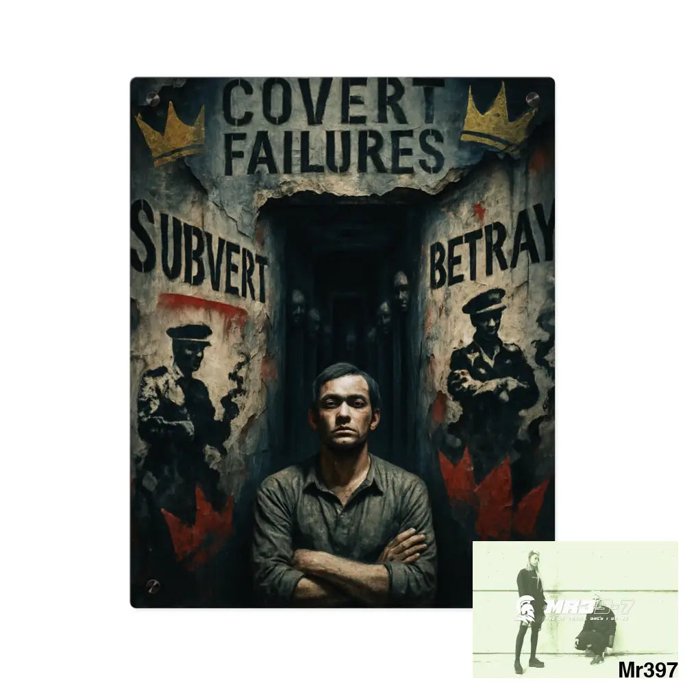 Death Flat 2628 days Covert Failures Ltd Edition no D4 Acrylic Wall Art Panels 16″ x 20″ (Vertical) / 0.25’’ Home Decor