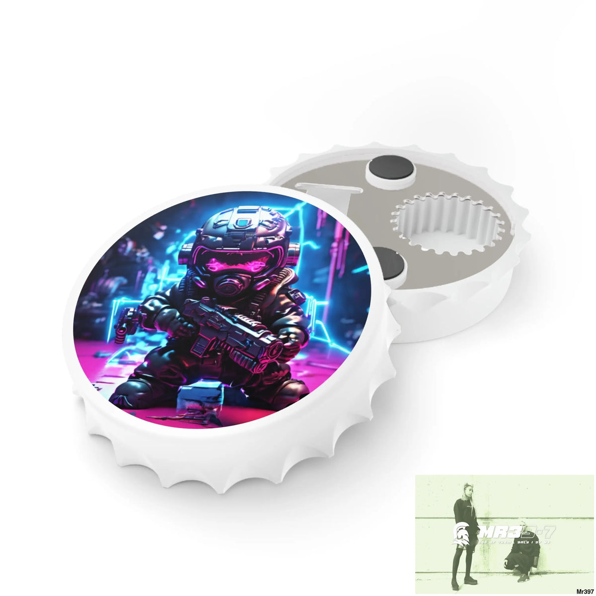 DEFIANCE WEAPONS OF CHOICE N06 DEATH FLAT 2628 DAYS EDITION NO 22 Magnetic Bottle Opener One size / White Accessories