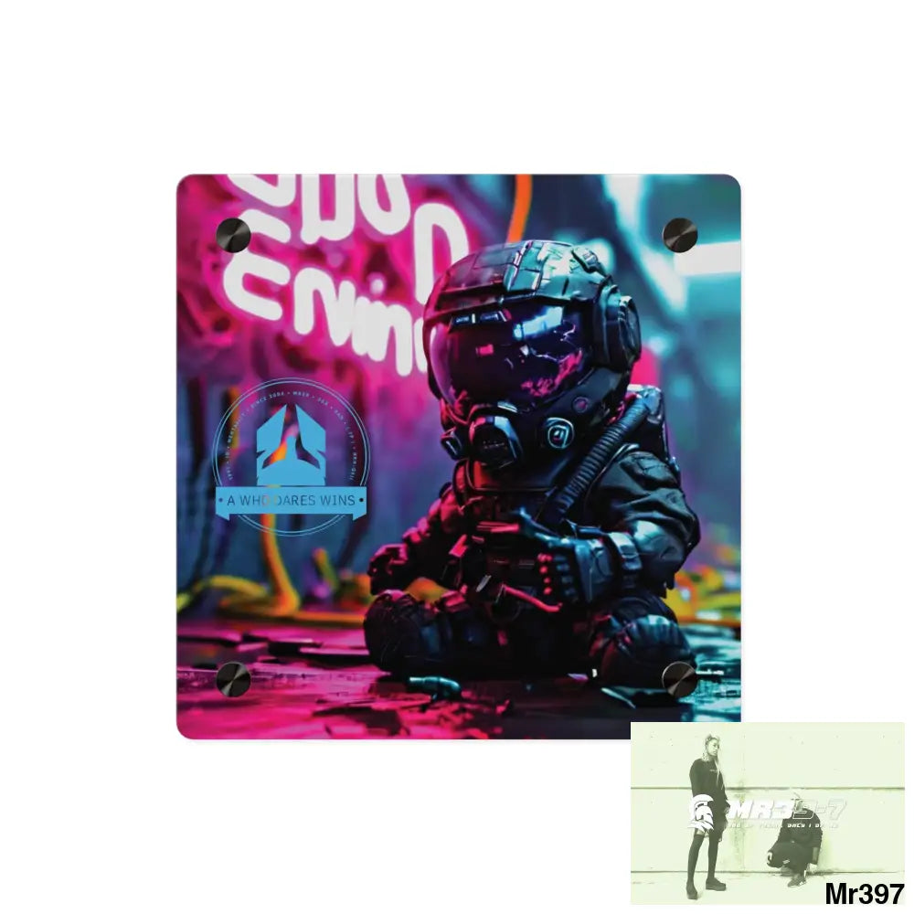 Defiance Weapons of choice no 5 2628 days Death Flat Covert Failures Ltd Edition no 22 Acrylic Wall Art Panels 8’’ x