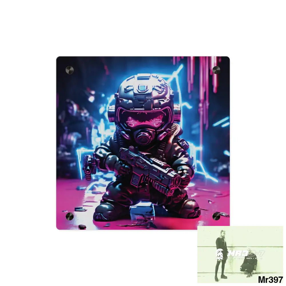 Defiance Weapons of choice no 7 2628 days Death Flat Covert Failures Ltd Edition no 22 Acrylic Wall Art Panels 11’’ x