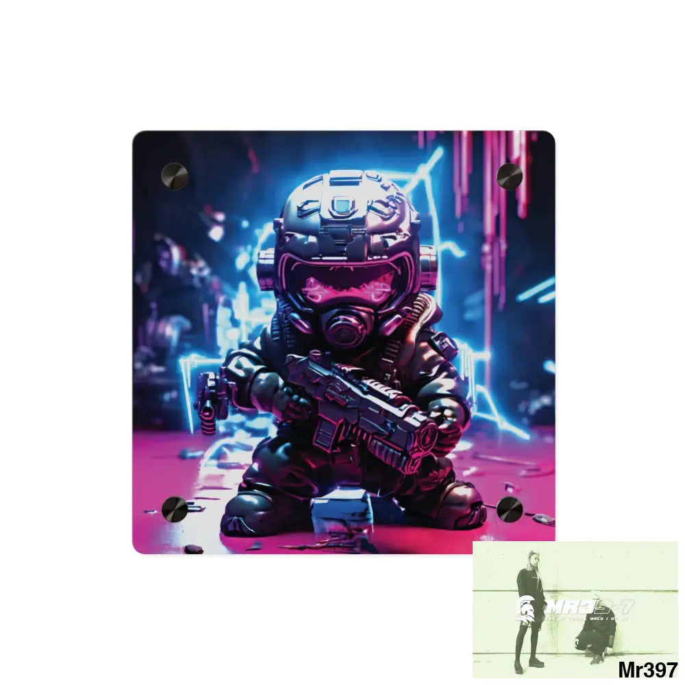 Defiance Weapons of choice no 7 2628 days Death Flat Covert Failures Ltd Edition no 22 Acrylic Wall Art Panels 8’’ x