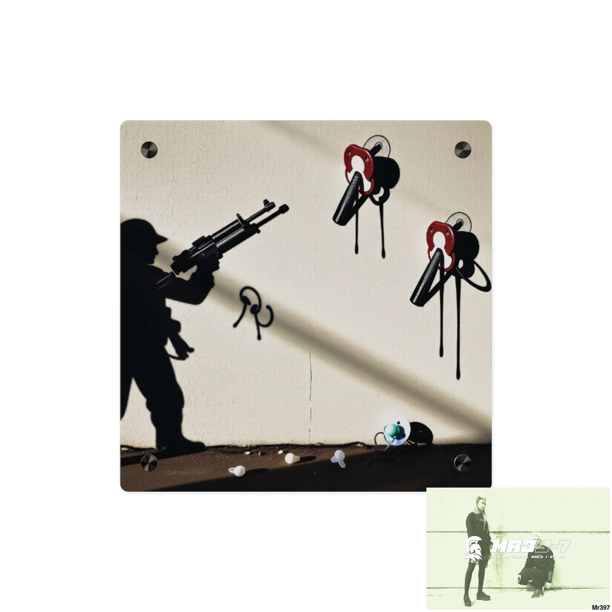 Defiance Weapons of choice no1 2628 days Death Flat Covert Failures Ltd Edition no 22 Acrylic Wall Art Panels 11’’ x