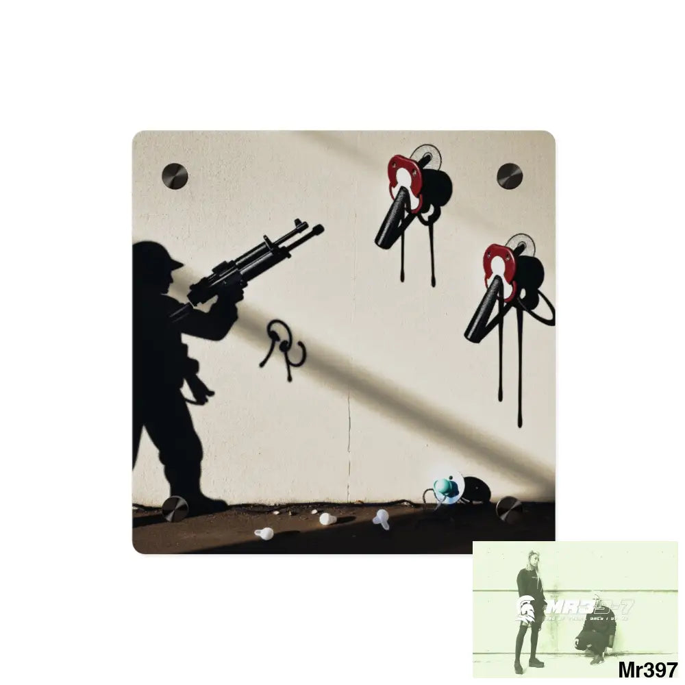 Defiance Weapons of choice no1 2628 days Death Flat Covert Failures Ltd Edition no 22 Acrylic Wall Art Panels 8’’ x 8’’