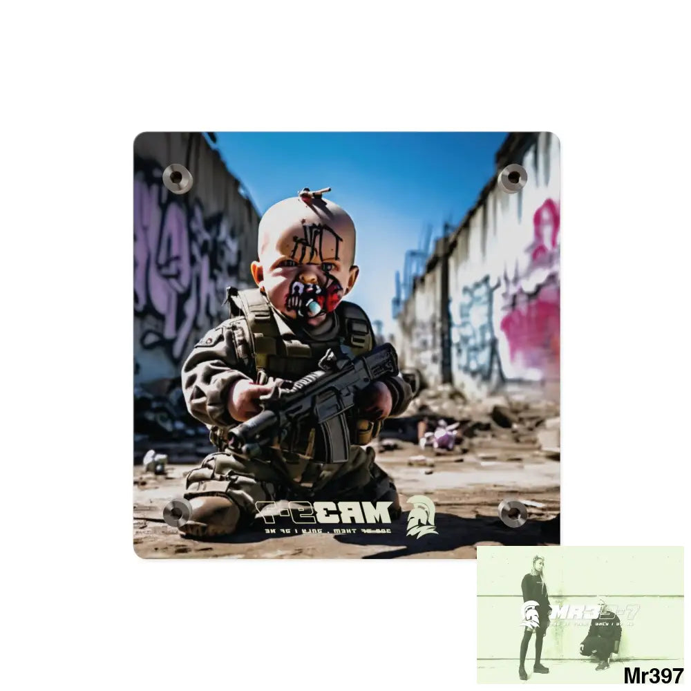 Defiance Weapons of choice no1 2628 days Death Flat Covert Failures Ltd Edition no 22 Acrylic Wall Art Panels Home Decor