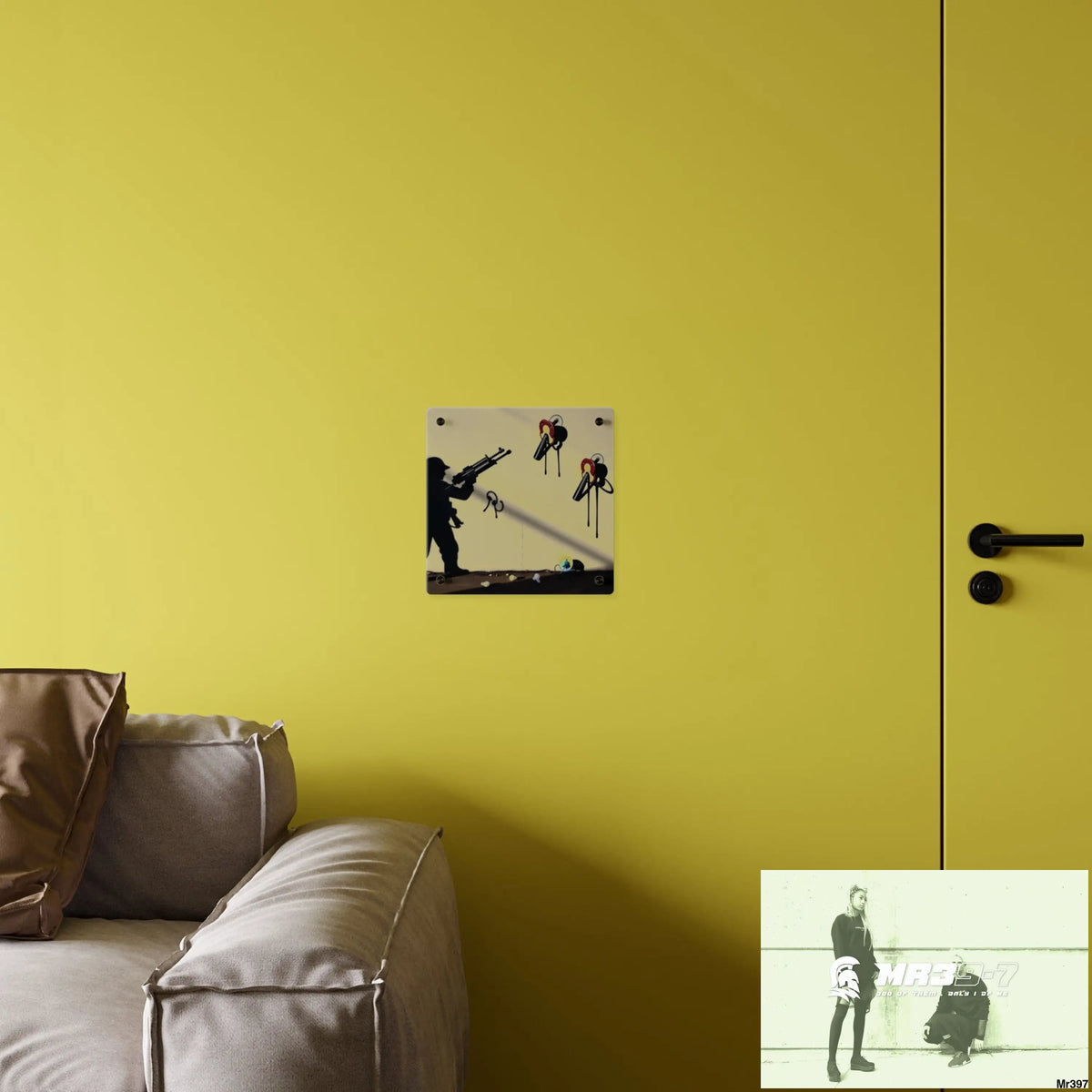Defiance Weapons of choice no1 2628 days Death Flat Covert Failures Ltd Edition no 22 Acrylic Wall Art Panels Home Decor