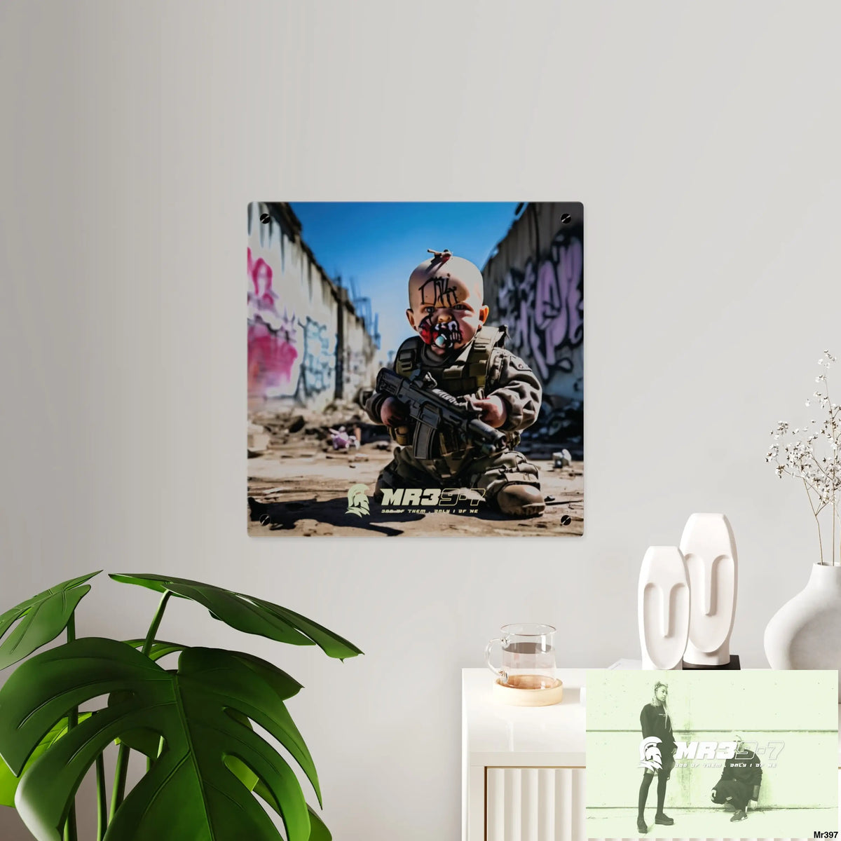 Defiance Weapons of choice no1 2628 days Death Flat Covert Failures Ltd Edition no 22 Acrylic Wall Art Panels Home Decor