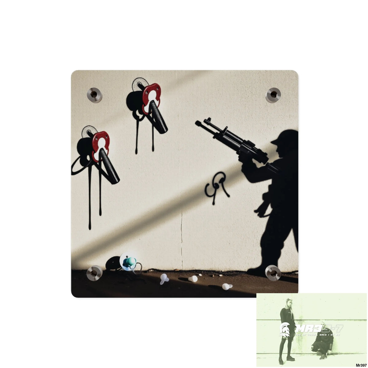 Defiance Weapons of choice no1 2628 days Death Flat Covert Failures Ltd Edition no 22 Acrylic Wall Art Panels Home Decor