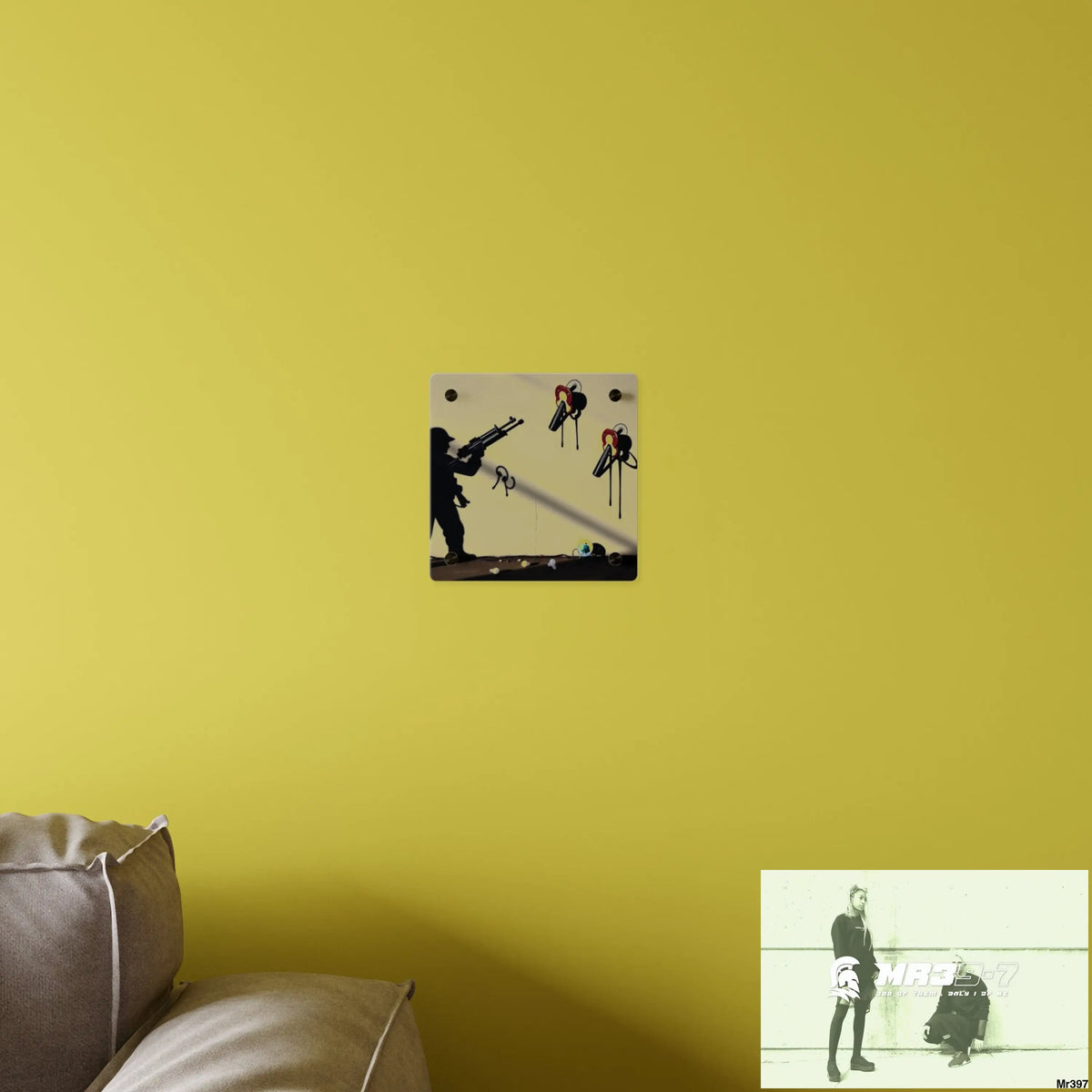 Defiance Weapons of choice no1 2628 days Death Flat Covert Failures Ltd Edition no 22 Acrylic Wall Art Panels Home Decor
