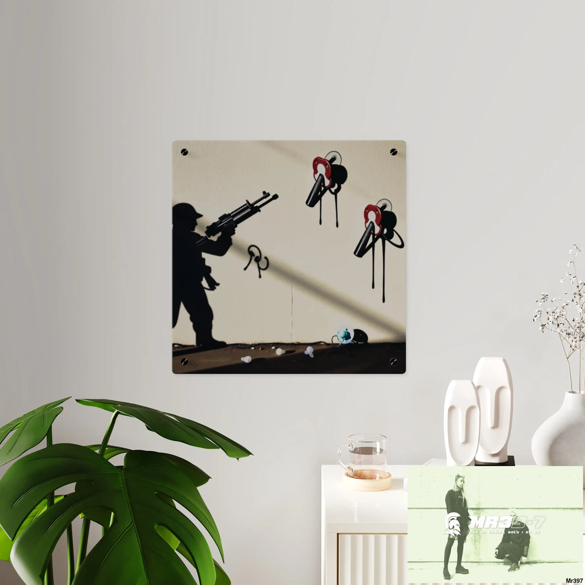 Defiance Weapons of choice no1 2628 days Death Flat Covert Failures Ltd Edition no 22 Acrylic Wall Art Panels Home Decor