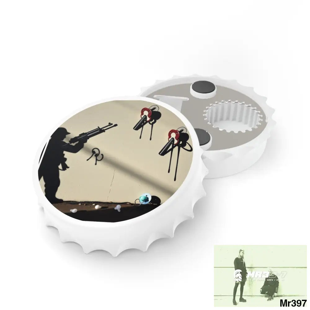 DEFIANCE WEAPONS OF CHOICE NO1 DEATH FLAT 2628 DAYS COVERT FAILURES LTD EDITION NO 22 Magnetic Bottle Opener One size