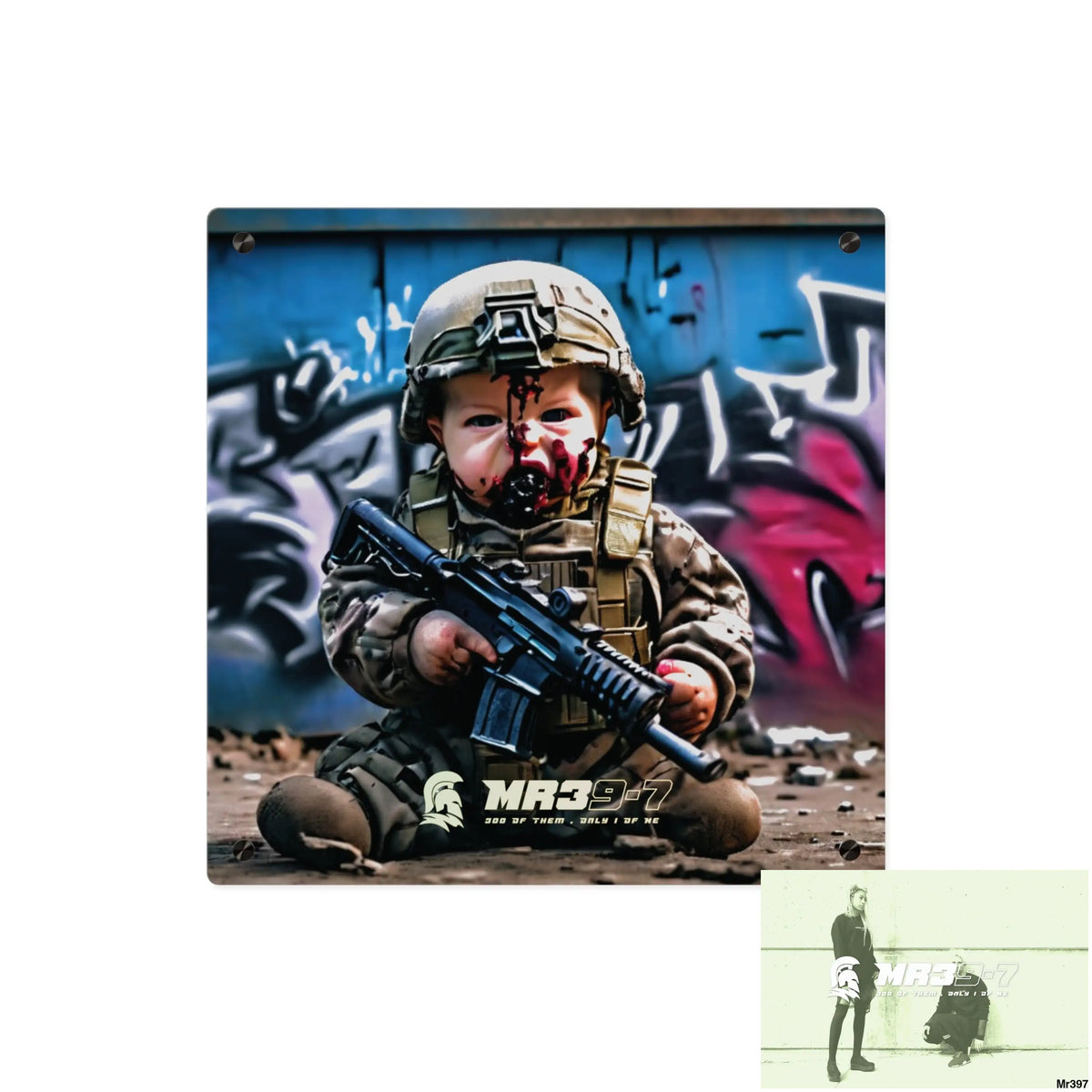 Defiance Weapons of choice no2 2628 days Death Flat Covert Failures Ltd Edition no 22 Acrylic Wall Art Panels 16″ x 16″