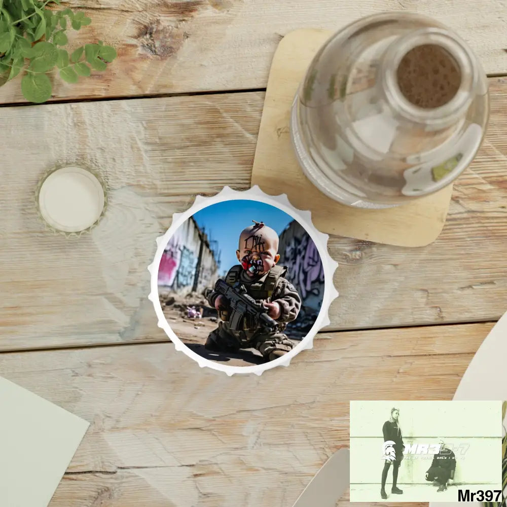 DEFIANCE WEAPONS OF CHOICE NO2 DEATH FLAT 2628 DAYS COVERT FAILURES LTD EDITION NO 22 Magnetic Bottle Opener One size