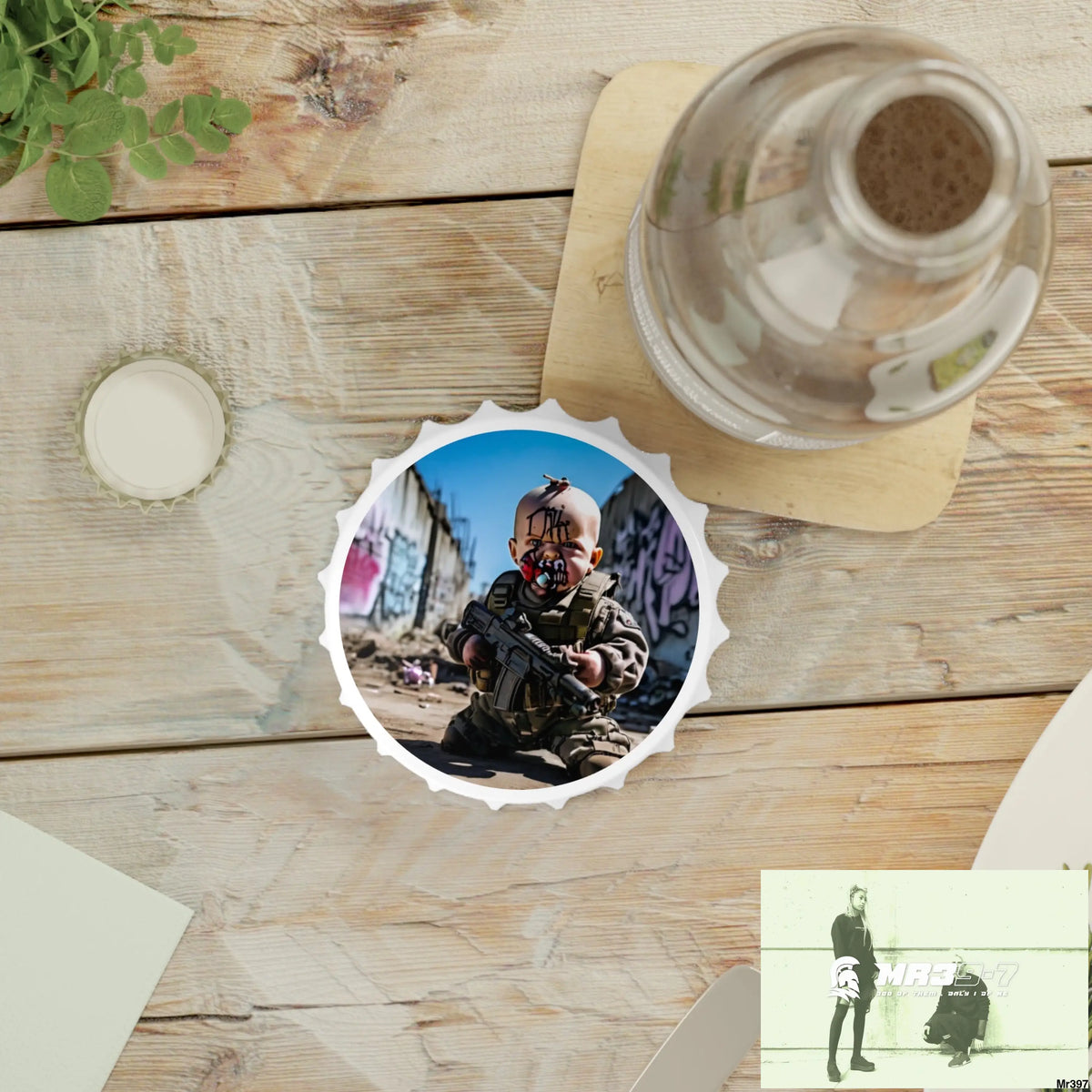 DEFIANCE WEAPONS OF CHOICE NO2 DEATH FLAT 2628 DAYS COVERT FAILURES LTD EDITION NO 22 Magnetic Bottle Opener One size