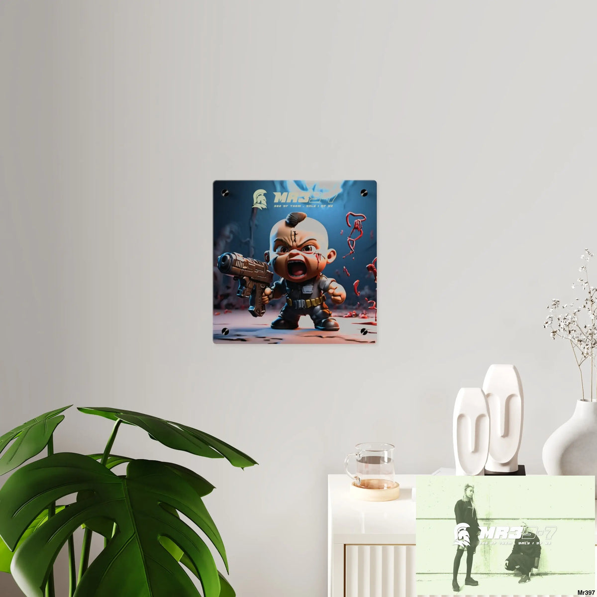 Defiance Weapons of choice no3 2628 days Death Flat Covert Failures Ltd Edition no 22 Acrylic Wall Art Panels Home Decor