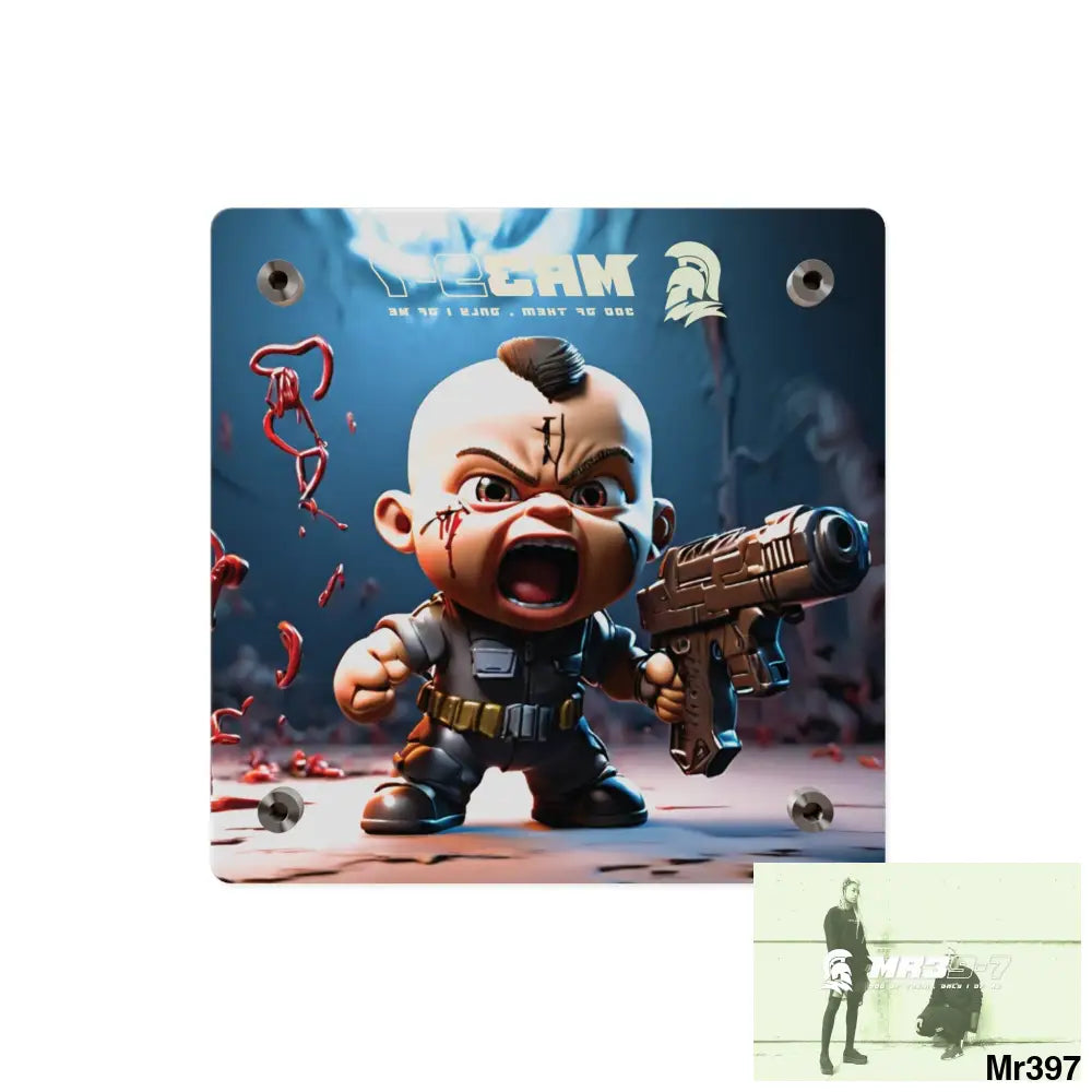 Defiance Weapons of choice no3 2628 days Death Flat Covert Failures Ltd Edition no 22 Acrylic Wall Art Panels Home Decor