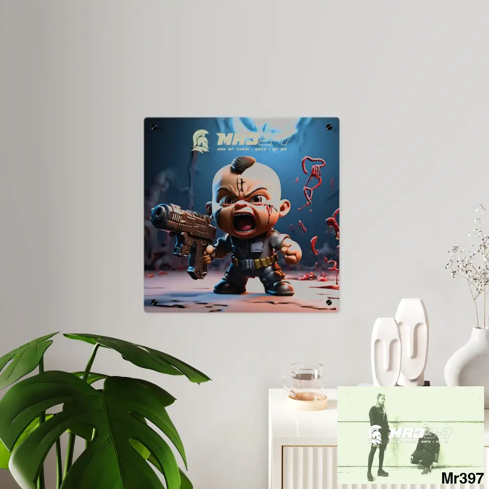 Defiance Weapons of choice no3 2628 days Death Flat Covert Failures Ltd Edition no 22 Acrylic Wall Art Panels Home Decor