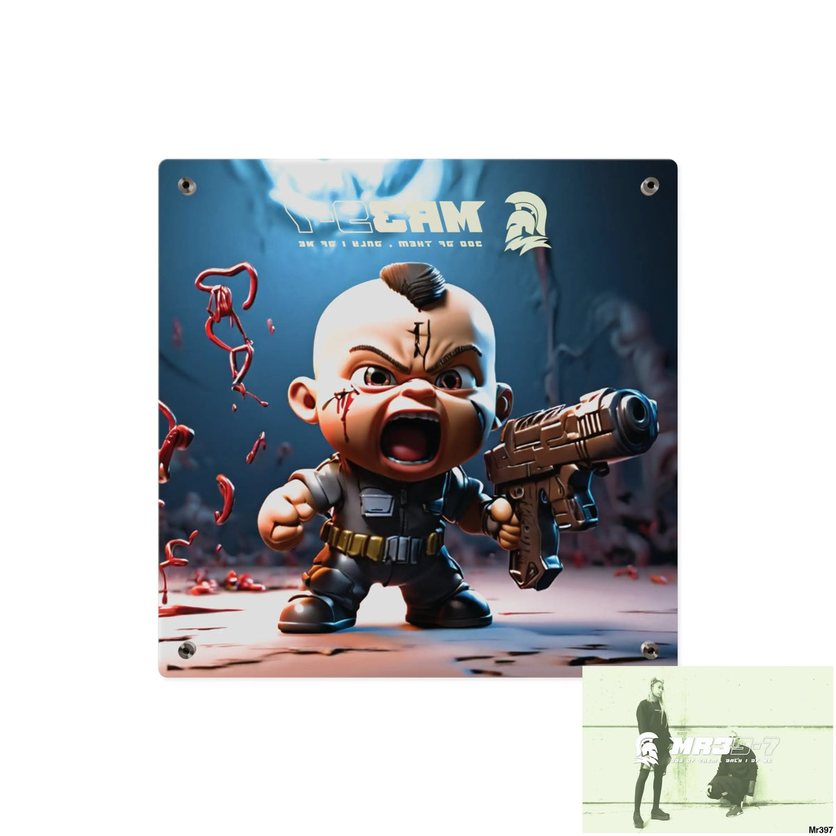 Defiance Weapons of choice no3 2628 days Death Flat Covert Failures Ltd Edition no 22 Acrylic Wall Art Panels Home Decor