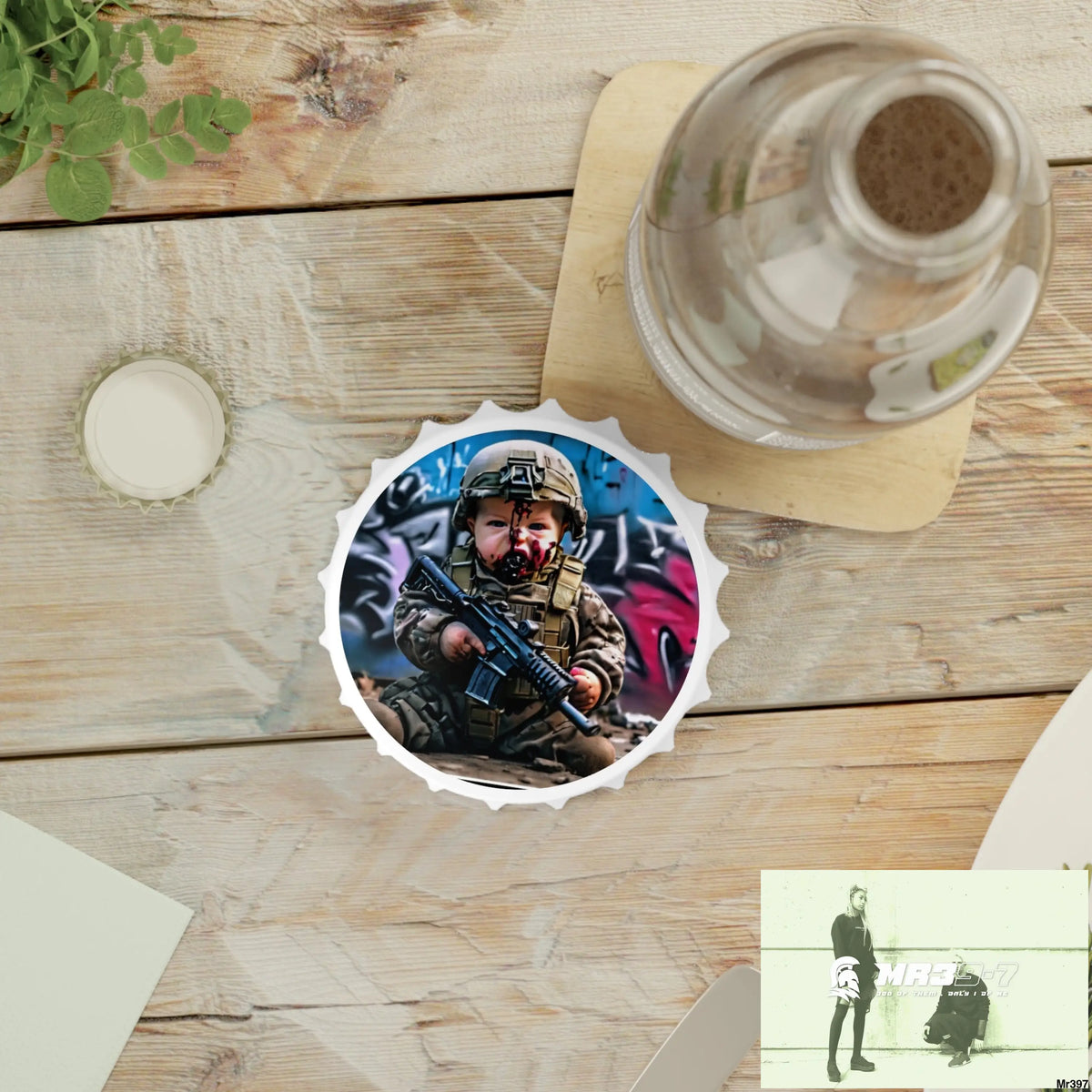 DEFIANCE WEAPONS OF CHOICE NO3 DEATH FLAT 2628 DAYS COVERT FAILURES LTD EDITION NO 22 Magnetic Bottle Opener One size
