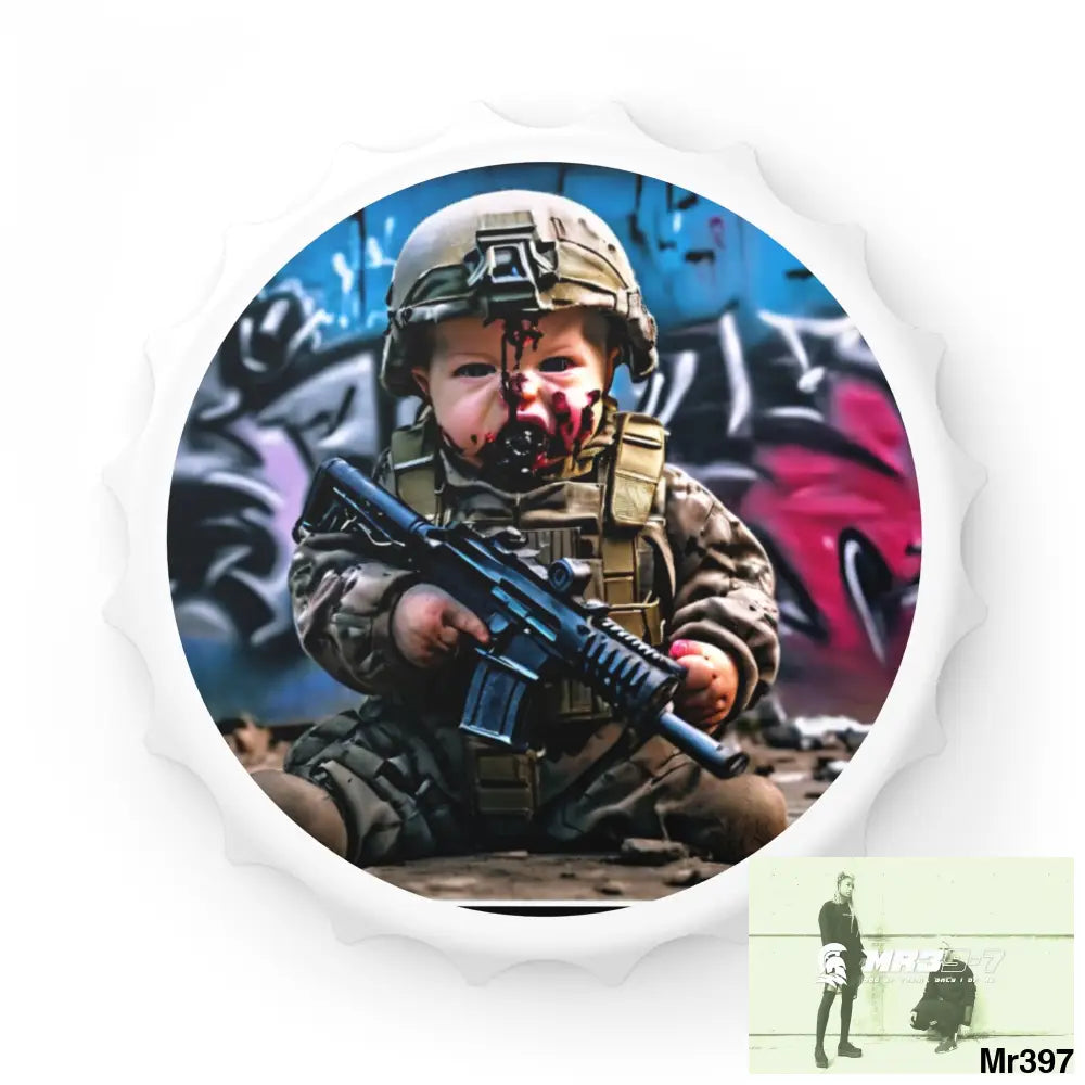 DEFIANCE WEAPONS OF CHOICE NO3 DEATH FLAT 2628 DAYS COVERT FAILURES LTD EDITION NO 22 Magnetic Bottle Opener One size