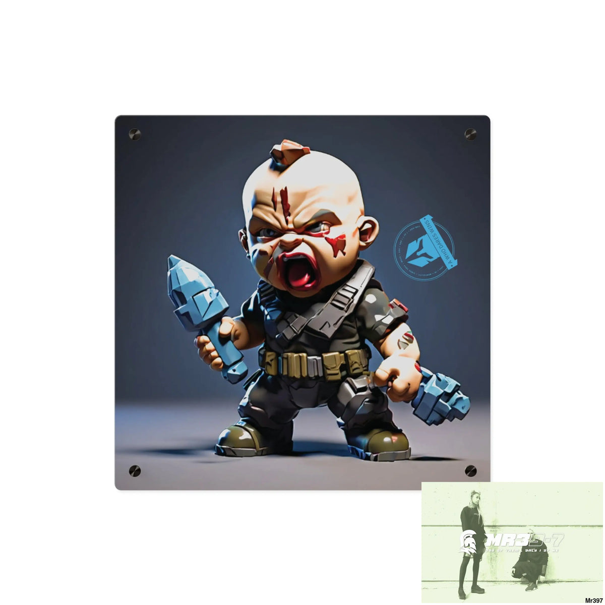 Defiance Weapons of choice no4 2628 days Death Flat Covert Failures Ltd Edition no 22 Acrylic Wall Art Panels 16″ x 16″