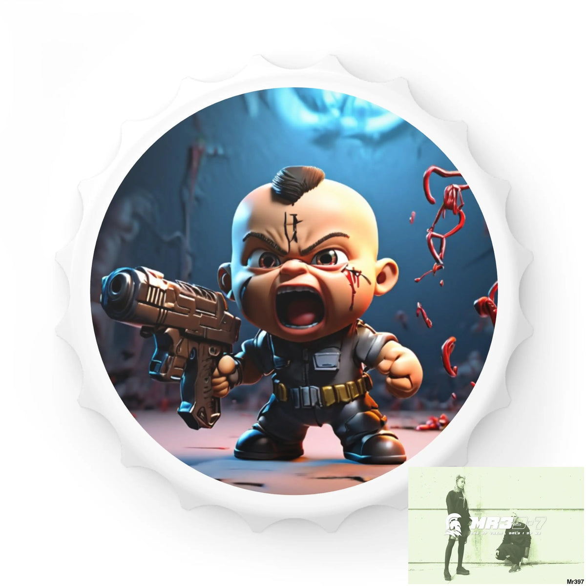 DEFIANCE WEAPONS OF CHOICE NO4 DEATH FLAT 2628 DAYS COVERT FAILURES LTD EDITION NO 22 Magnetic Bottle Opener One size