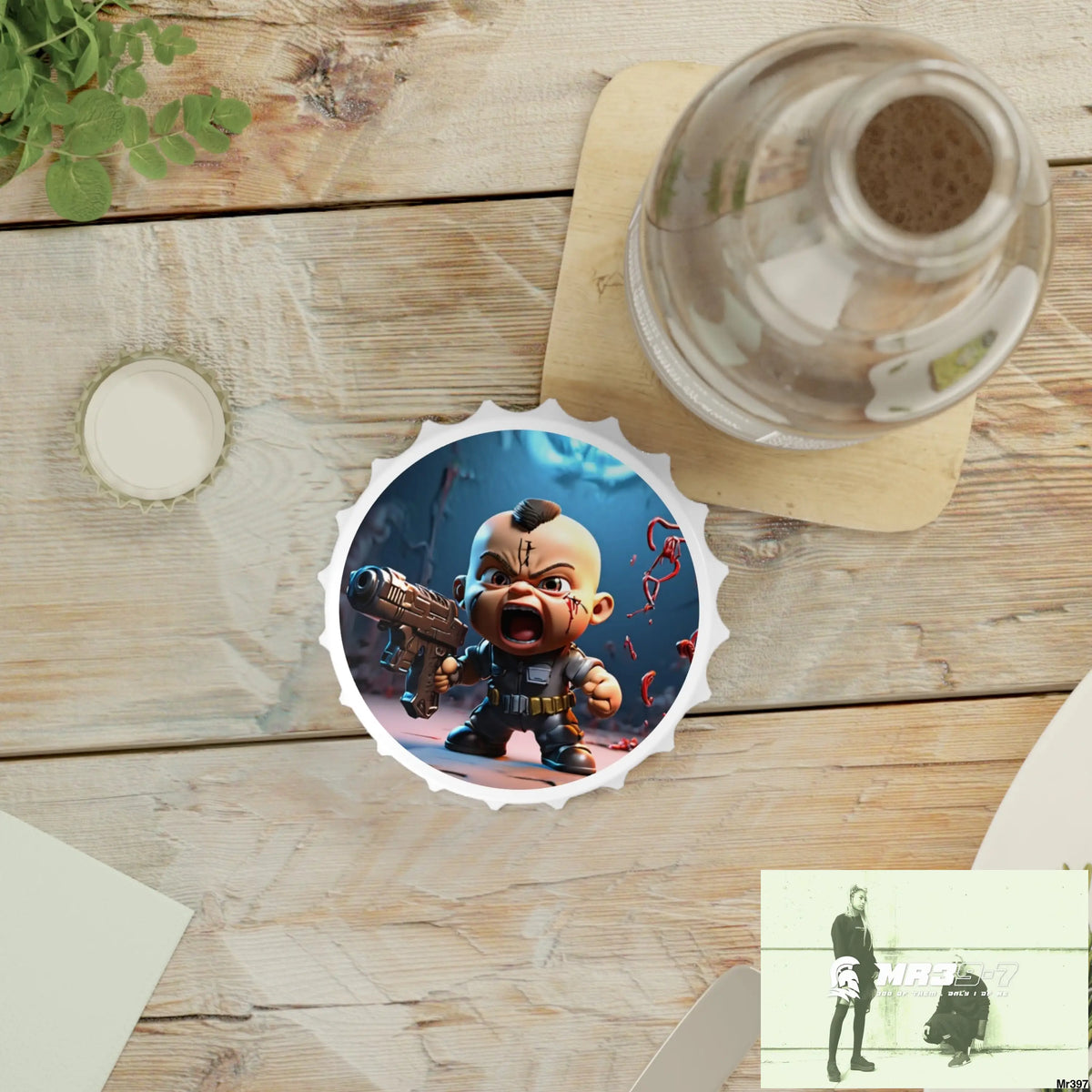 DEFIANCE WEAPONS OF CHOICE NO4 DEATH FLAT 2628 DAYS COVERT FAILURES LTD EDITION NO 22 Magnetic Bottle Opener One size