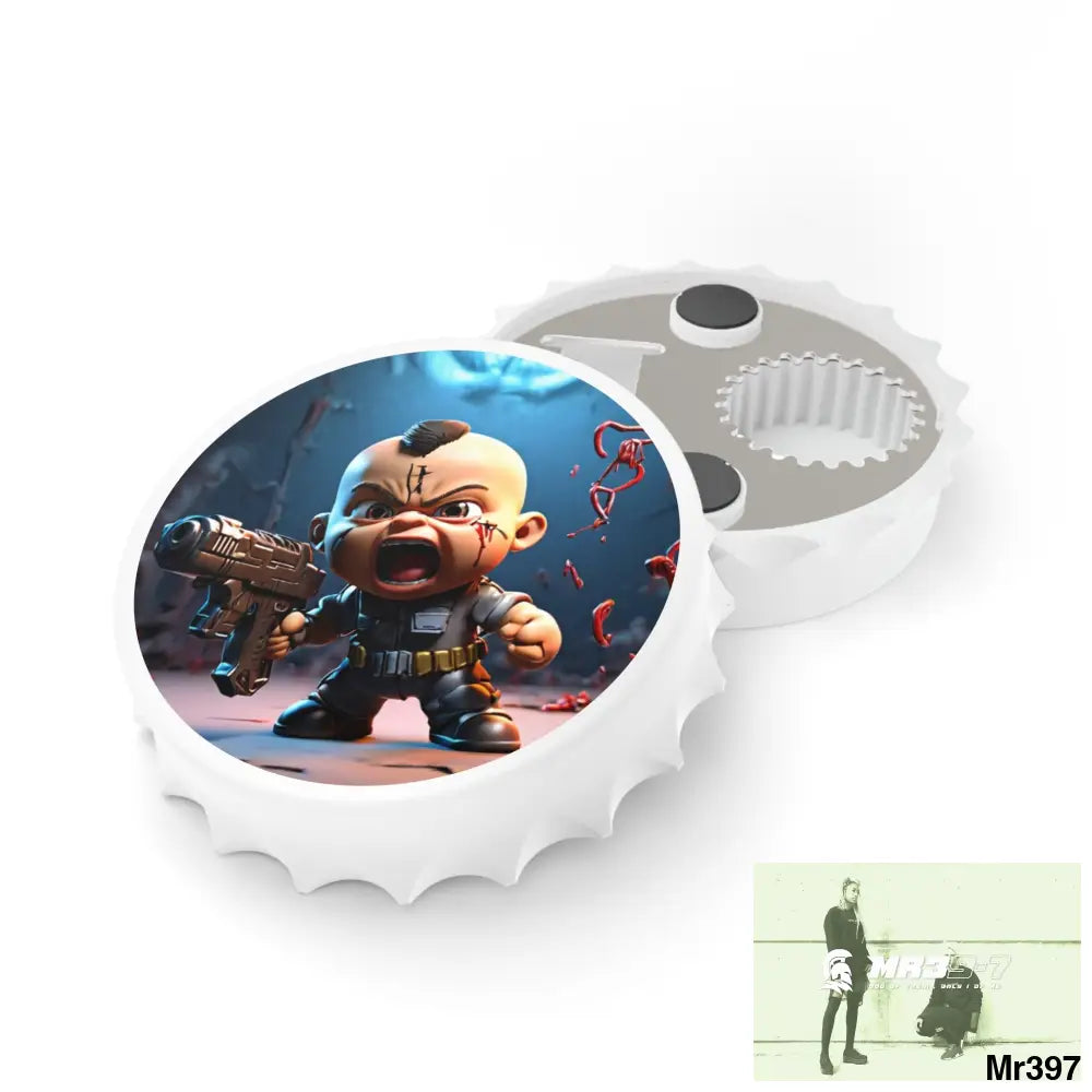 DEFIANCE WEAPONS OF CHOICE NO4 DEATH FLAT 2628 DAYS COVERT FAILURES LTD EDITION NO 22 Magnetic Bottle Opener One size