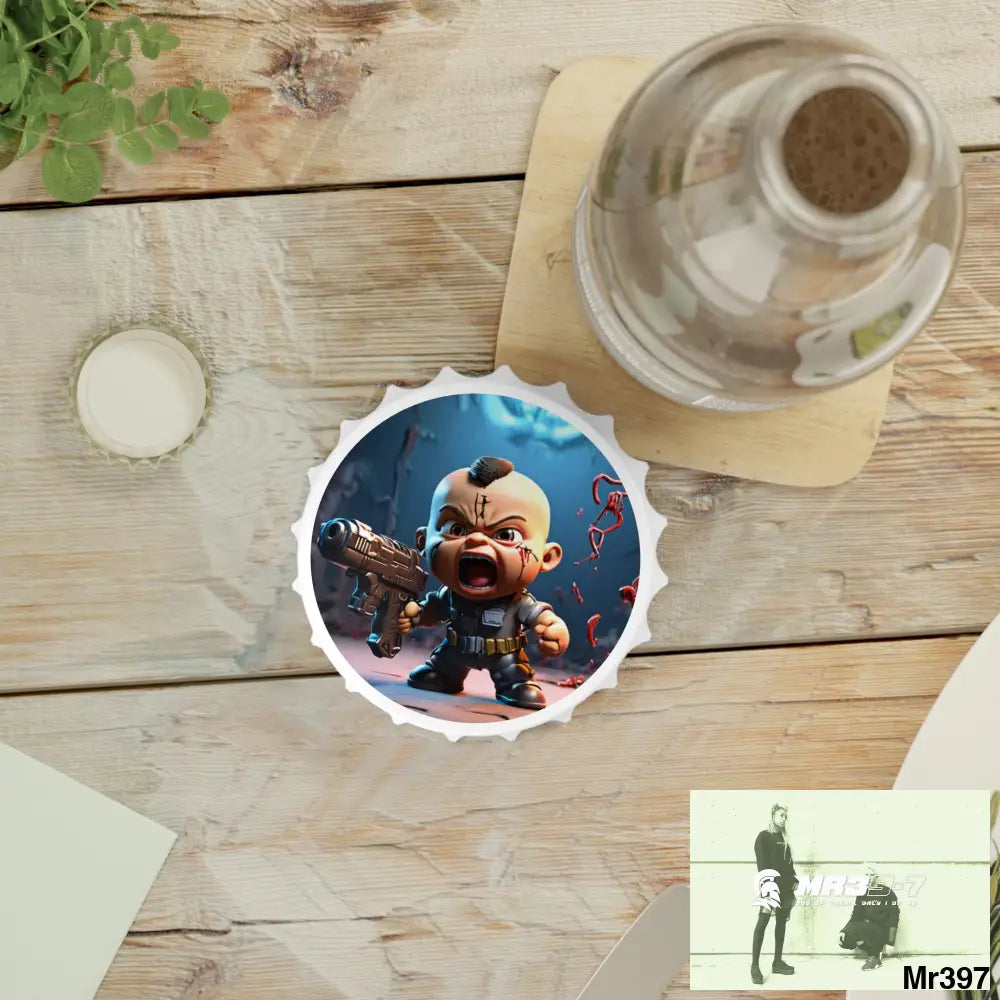 DEFIANCE WEAPONS OF CHOICE NO4 DEATH FLAT 2628 DAYS COVERT FAILURES LTD EDITION NO 22 Magnetic Bottle Opener One size