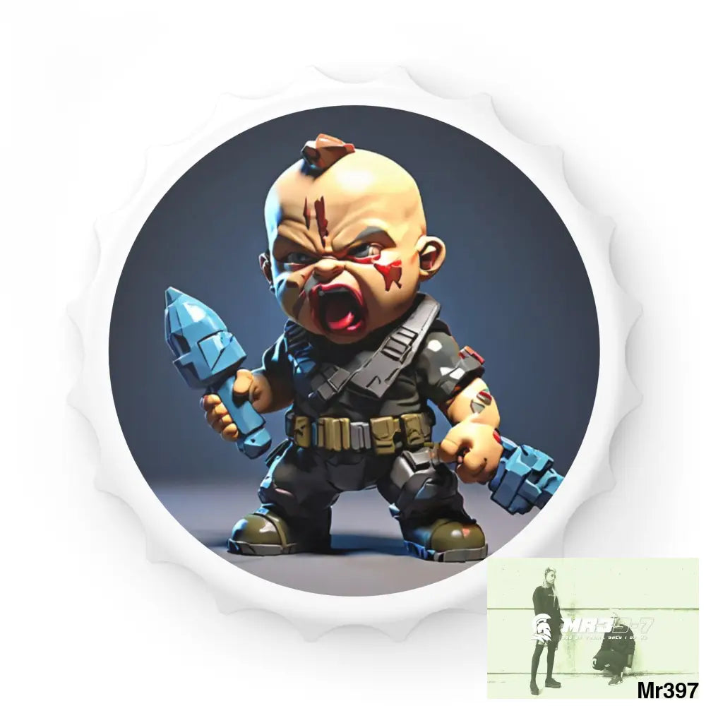 DEFIANCE WEAPONS OF CHOICE NO5 DEATH FLAT 2628 DAYS COVERT FAILURES LTD EDITION NO 22 Magnetic Bottle Opener One size