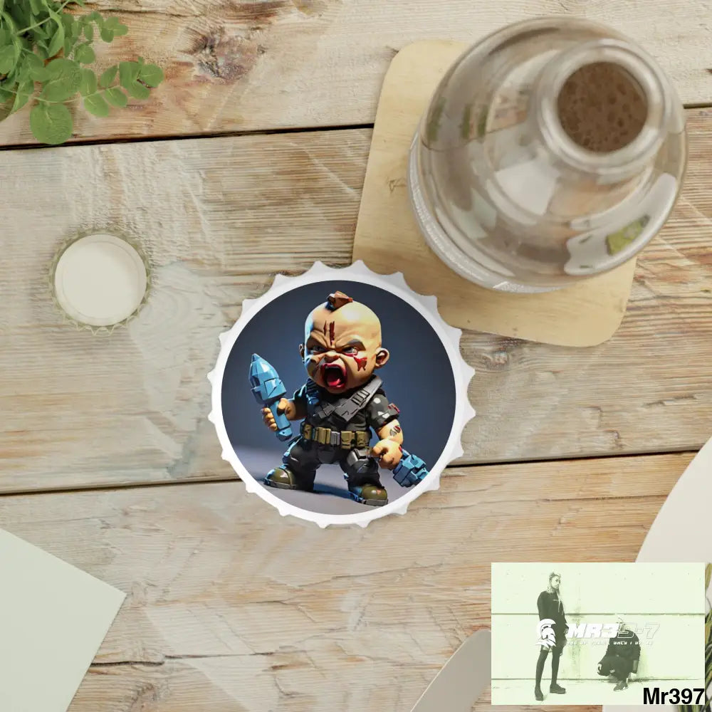 DEFIANCE WEAPONS OF CHOICE NO5 DEATH FLAT 2628 DAYS COVERT FAILURES LTD EDITION NO 22 Magnetic Bottle Opener One size