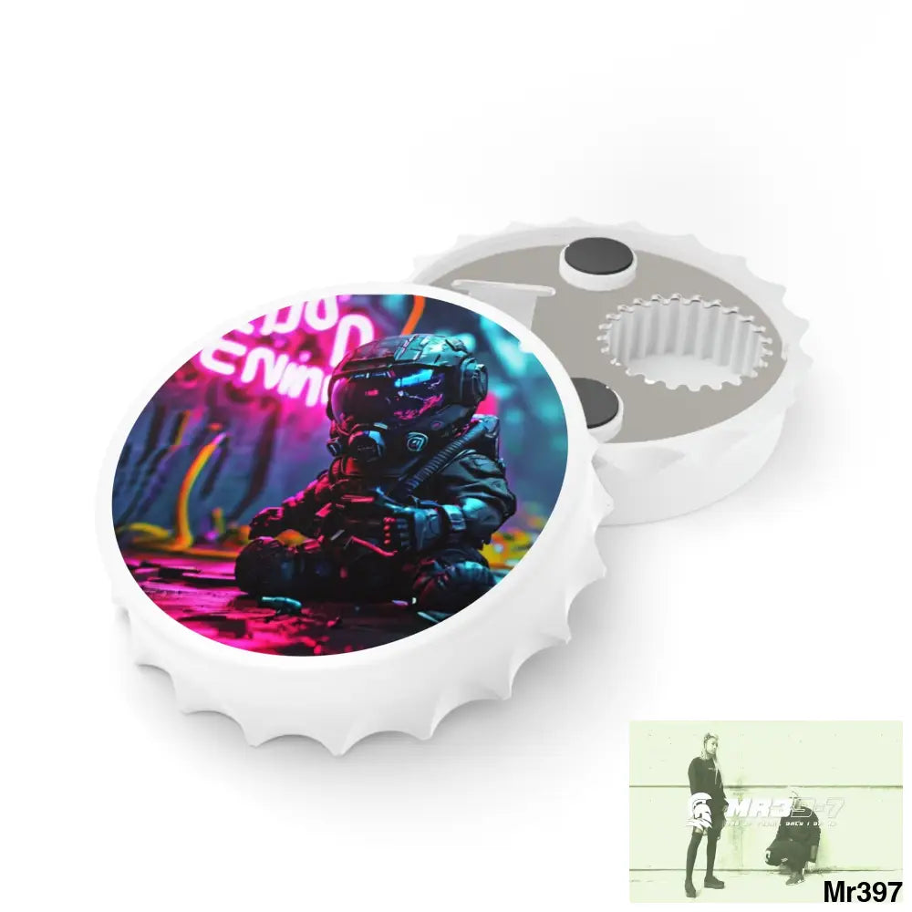 DEFIANCE WEAPONS OF CHOICE NO5 DEATH FLAT 5 2628 DAYS COVERT FAILURES LTD EDITION NO 22 Magnetic Bottle Opener One size