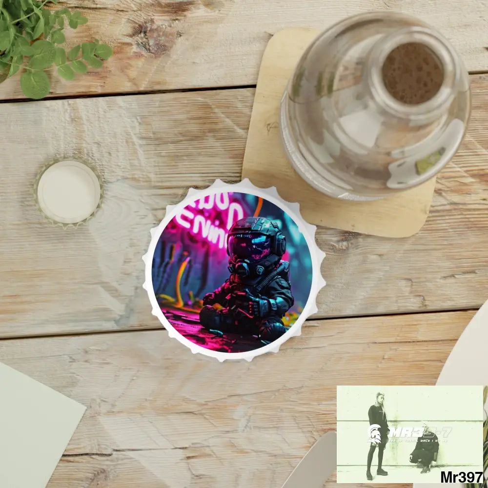 DEFIANCE WEAPONS OF CHOICE NO5 DEATH FLAT 5 2628 DAYS COVERT FAILURES LTD EDITION NO 22 Magnetic Bottle Opener One size