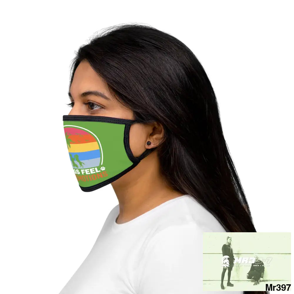 Dogs feel our emotions Mixed-Fabric Face Mask One size Accessories