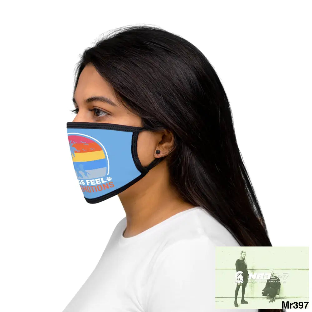 Dogs feel our emotions Mixed-Fabric Face Mask One size Accessories