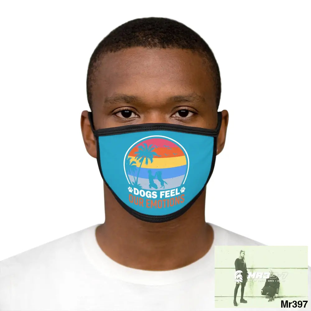 Dogs feel our emotions Mixed-Fabric Face Mask One size Accessories