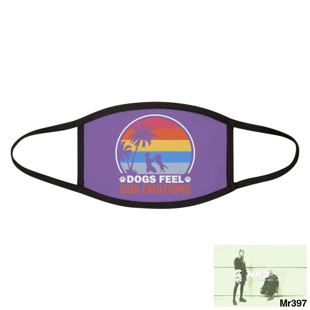 Dogs feel our emotions Mixed-Fabric Face Mask One size Accessories