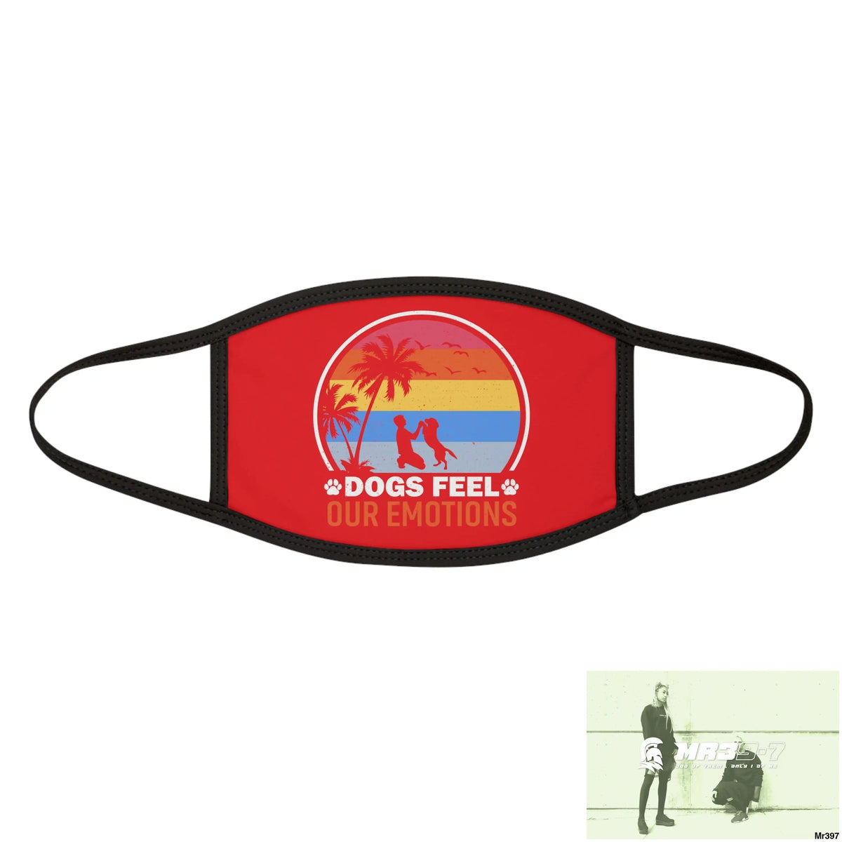 Dogs feel our emotions Mixed-Fabric Face Mask One size Accessories
