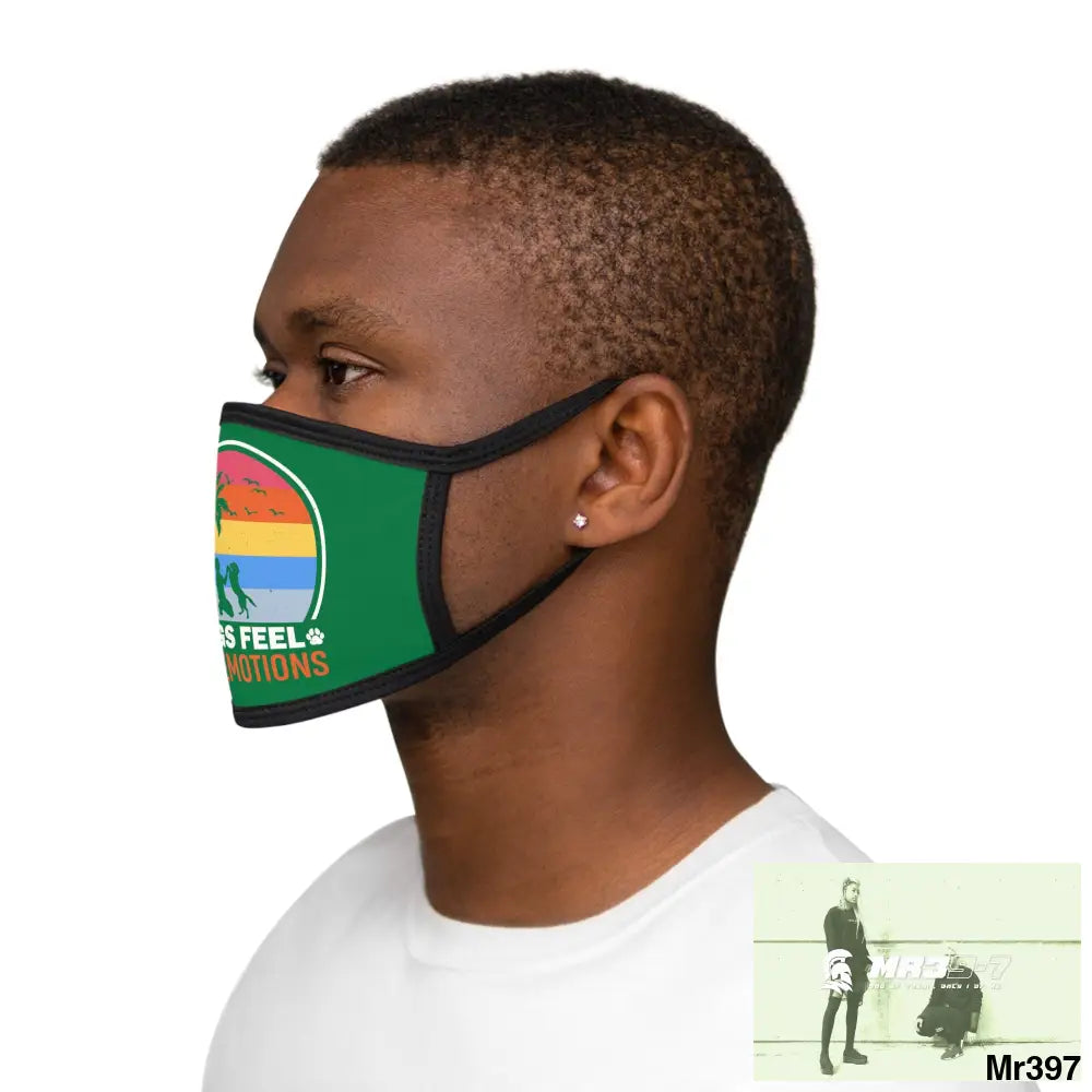 Dogs feel our emotions Mixed-Fabric Face Mask One size Accessories