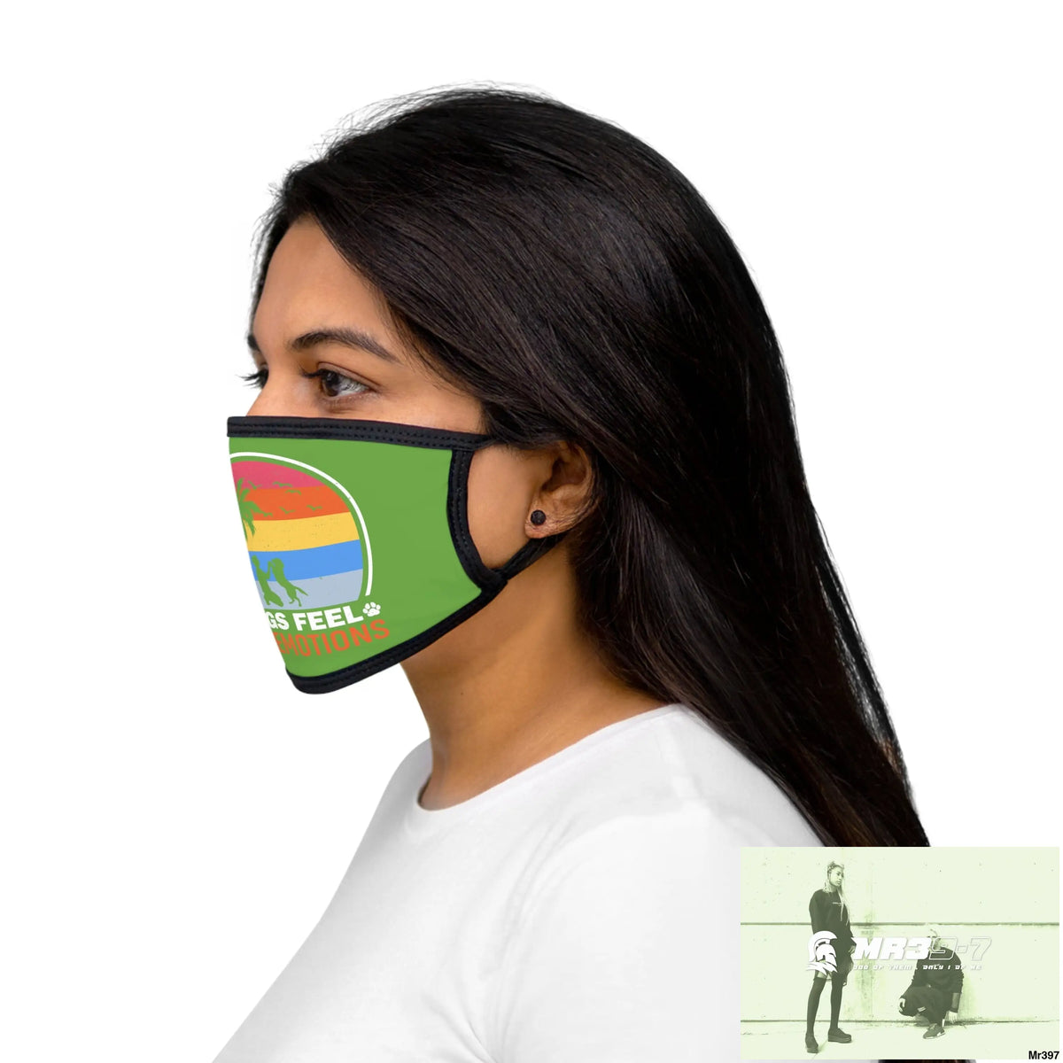 Dogs feel our emotions Mixed-Fabric Face Mask One size Accessories