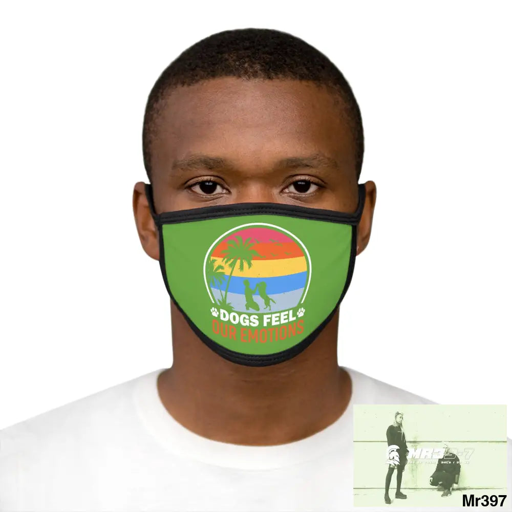 Dogs feel our emotions Mixed-Fabric Face Mask One size Accessories