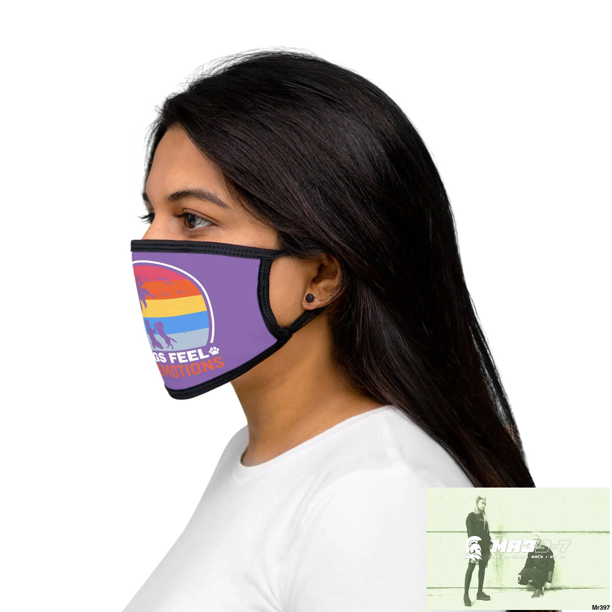 Dogs feel our emotions Mixed-Fabric Face Mask One size Accessories
