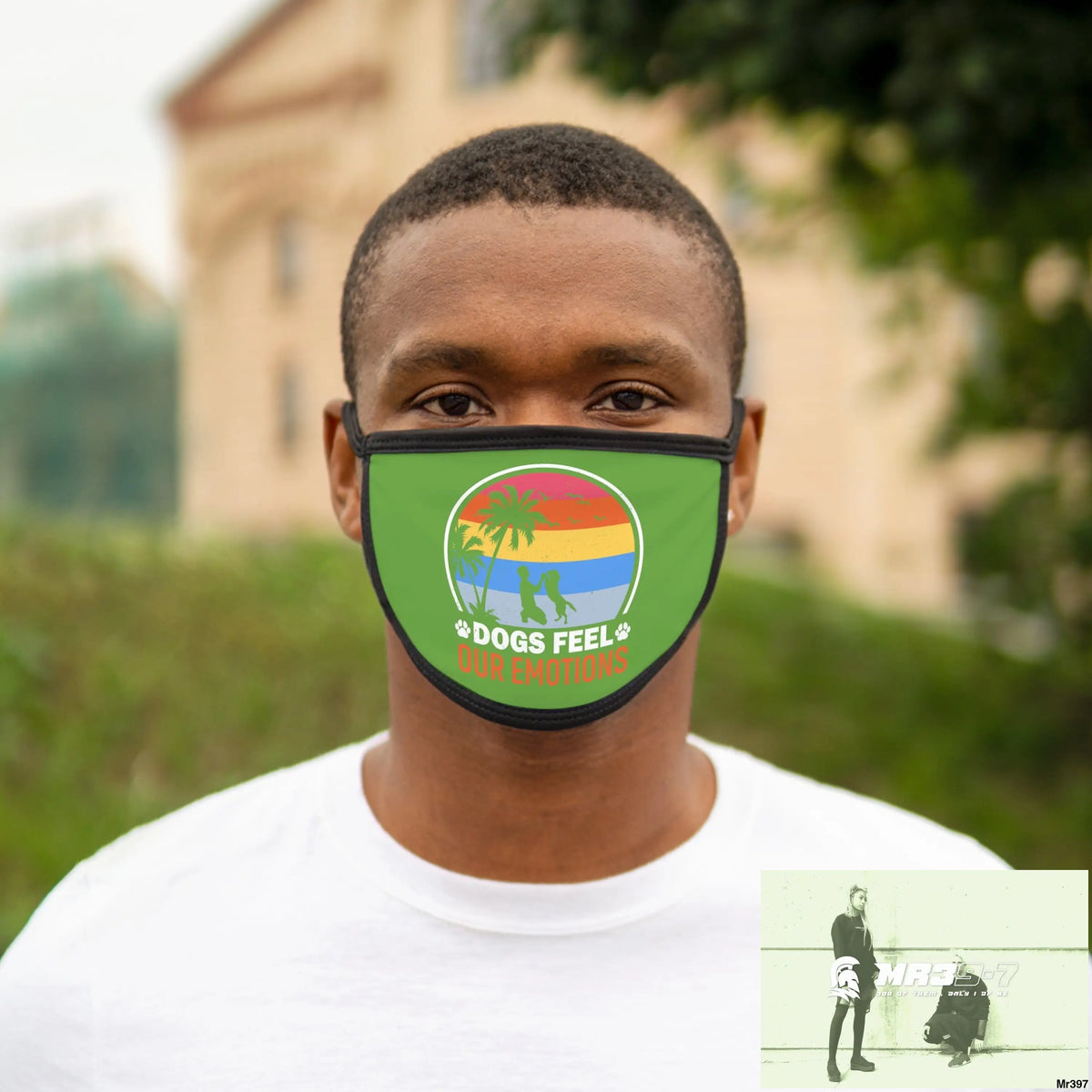 Dogs feel our emotions Mixed-Fabric Face Mask One size Accessories