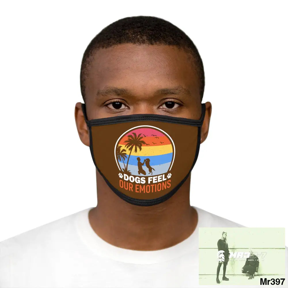 Dogs feel our emotions Mixed-Fabric Face Mask One size Accessories