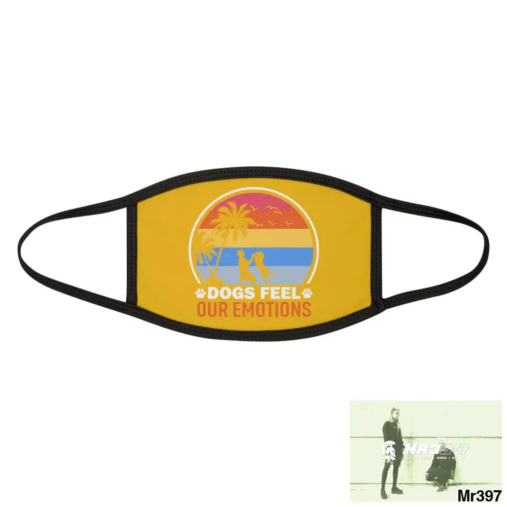 Dogs feel our emotions Mixed-Fabric Face Mask One size Accessories